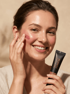 how to apply liquid blush for dewy glow